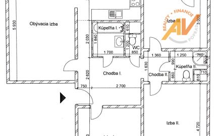 4-IZBOVÝ BYT S DVOMI KÚPEĽŇAMI | 89 m² | POPRAD – NOVÝ JUH