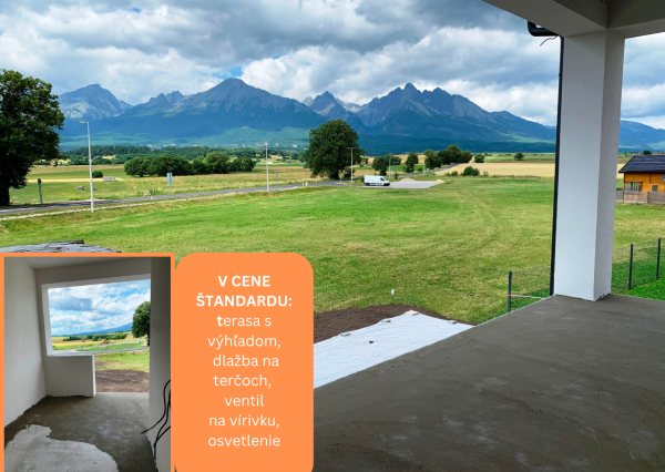 Apartmány PANORÁMA Vysoké Tatry - POSLEDNÝ VOĽNÝ !!!