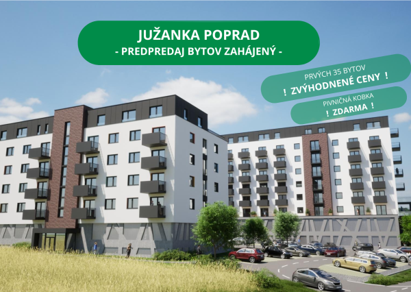 AV REALITY -  nový projekt bývania JUŽANKA V POPRADE