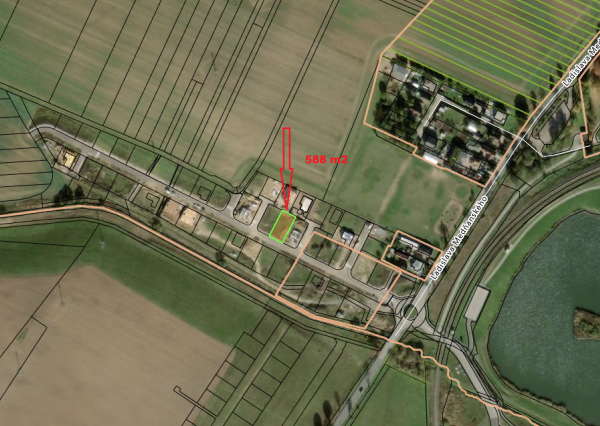 Pozemok IBV Strážky - Hraničná 588 m²
