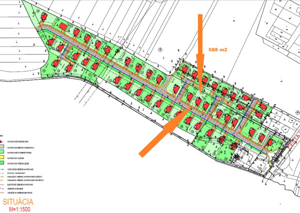 Pozemok IBV Strážky - Hraničná 588 m²