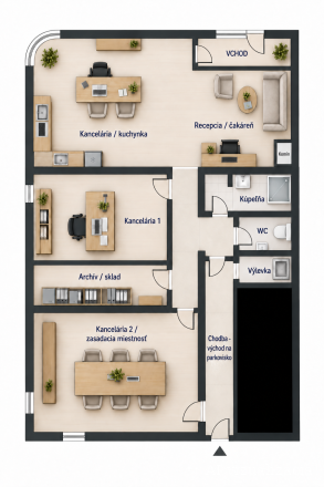 NA PRENÁJOM | Kancelárske a administratívne priestory 90 m² – Kežmarok - fotografia 17
