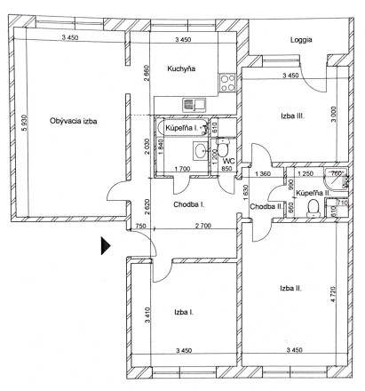 4-IZBOVÝ BYT S DVOMI KÚPEĽŇAMI | 89 m² | POPRAD – NOVÝ JUH - fotografia 31
