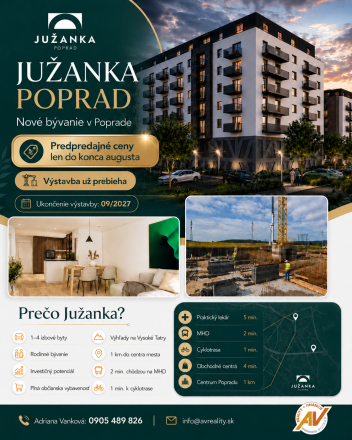 AV REALITY -  nový projekt bývania JUŽANKA V POPRADE - fotografia 2