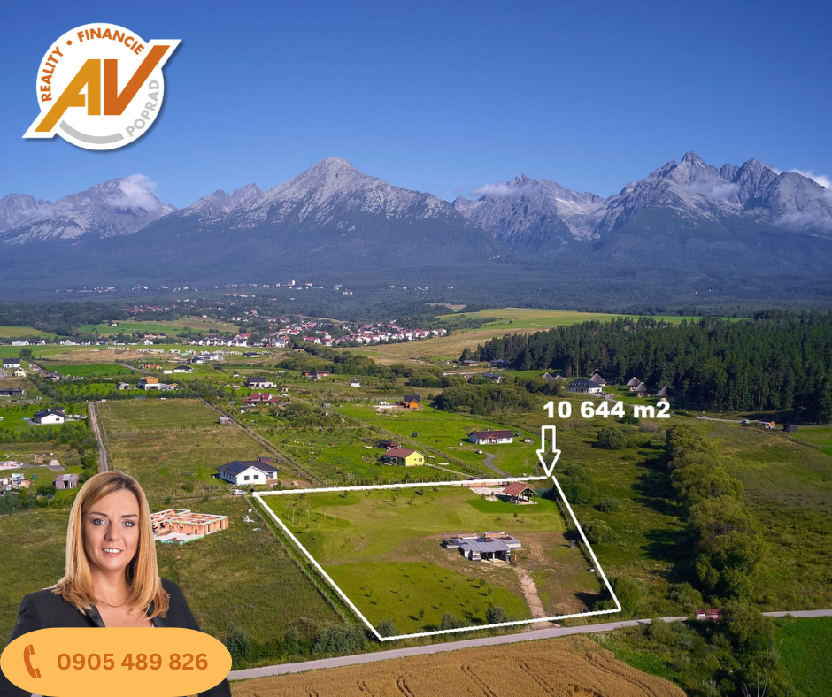 Krásne Sady Mlynica – exkluzívny pozemok pod Tatrami