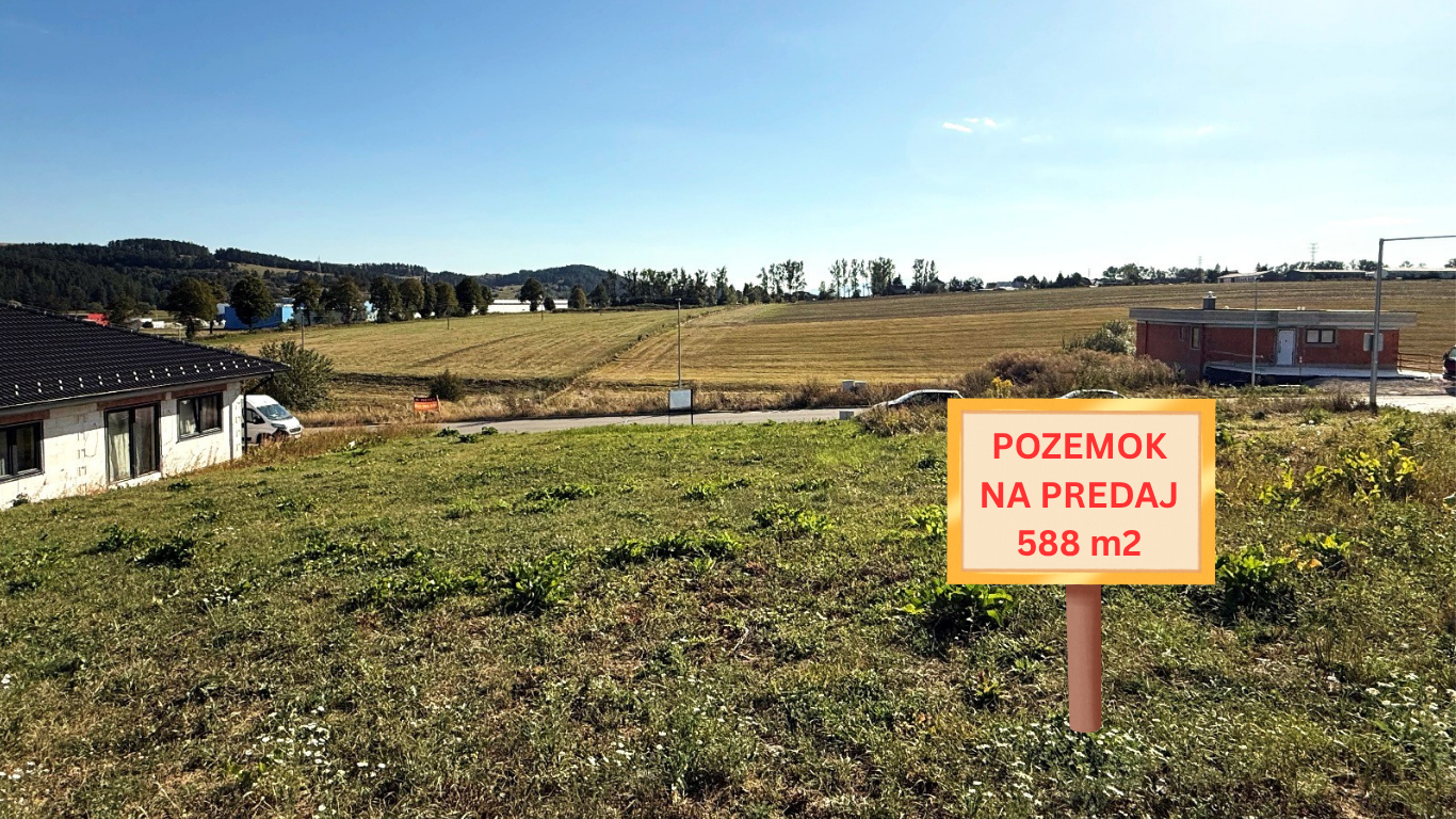 Pozemok IBV Strážky - Hraničná 588 m²